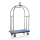 Luggage Trolley BIRDCAGE ø 38 mm BRUSHED Silver with Blue Carpet