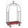 Kofferwagen BIRDCAGE ø 38 mm Silberfarbig glänzend mit rotem Teppich