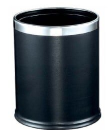 Waste Bin Double Coated black