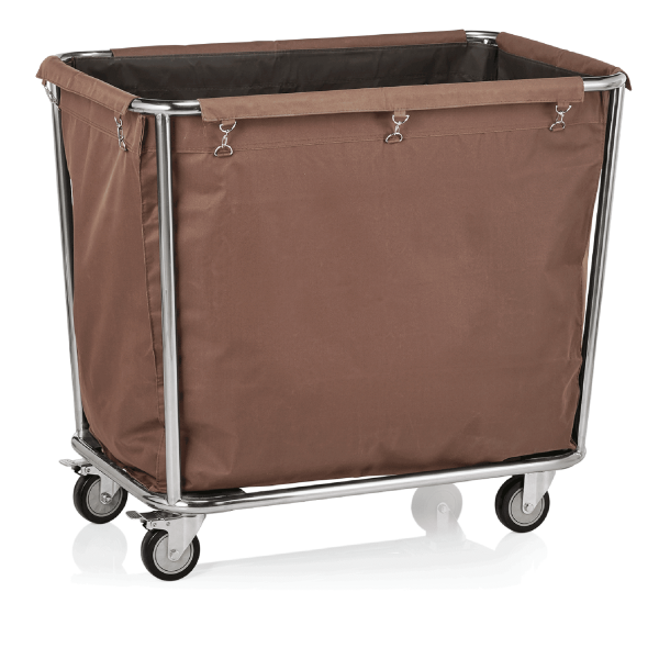 Wäschewagen inkl. Wäschesack 250 l braun