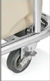 Square Laundry Trolley with Laundry Bag 160 l beige