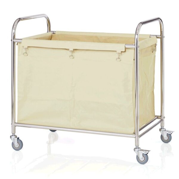 Wäschewagen inkl. Wäschesack 210 l creme