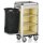 Housekeeping Trolley Mini with Laundry Bag, light wood color