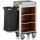 Housekeeping Trolley Mini with Laundry Bag, dark brown