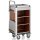 Housekeeping Trolley Mini with Laundry Bag, dark brown