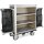 Housekeeping Trolley Large with Two dark Laundry bags beige