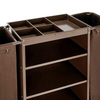 Housekeeping Trolley Medium Standard, brown wood look