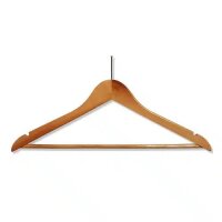 Chain Hotel Coat Hanger with Bar, Skirt Notch and...