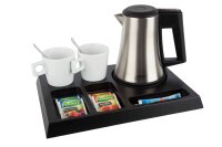 BTRAY Hotel Welcome Tray SIGNUM with B-Tray Hotel Kettle STAR 0,5 l