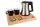 B-TRAY Willkommenstablett Signum Massivholz Buche natur 0,5 l Wasserkocher Star