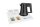 BTRAY Hotel Welcome Tray SIGNUM white with BLACK Hotel Kettle STAR 0,5 l