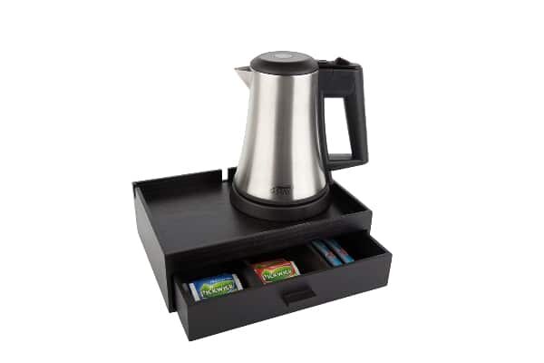 B-TRAY Willkommenstablett mit Schublade und 0,5 l Wasserkocher Star