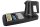 B-TRAY Willkommenstablett Sense schwarz aus ABS Kunststoff mit Holzstruktur und 0,5 l Wasserkocher Star black
