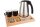 B-TRAY Willkommenstablett Signum Massivholz Buche natur 1,0 l Wasserkocher Style