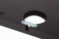 B-TRAY Willkommenstablett Slim schwarz aus MDF mit 1,0 l Wasserkocher Style