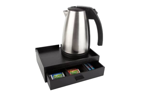 B-TRAY Willkommenstablett mit Schublade und 1,0 l Wasserkocher Style