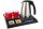 B-TRAY Willkommenstablett Stay schwarz aus ABS Kunststoff mit Holzstruktur und 1,0 l Wasserkocher Style