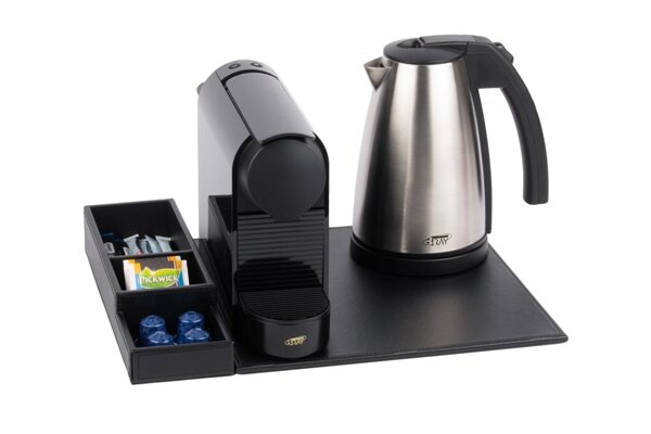 B-TRAY Welcome Tray SNAP with Espresso Machine and 1,0 l Kettle STYLE
