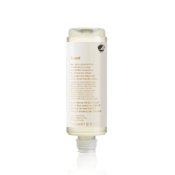 Hopal Cleansing Gel For Body and Hair, Cartridge for Dispenser 360 ml