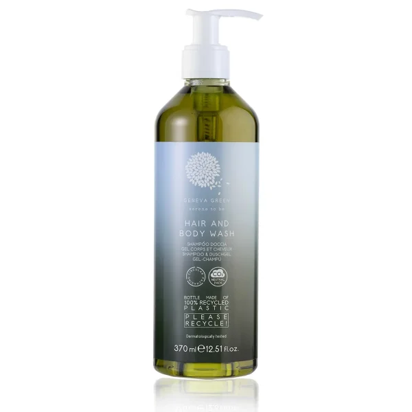 Geneva Green Hair and Body Wash Refillable Bottle 370 ml