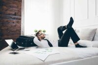 Sleep Mask black in Eco Flowpack 250 pieces