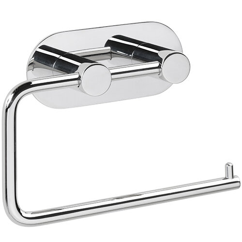Toilet Paper Holder without Cover – Adhesive Mount – Polished