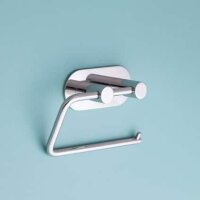 Toilet Paper Holder without Cover – Adhesive Mount – Polished