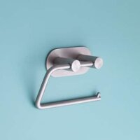 Toilet Paper Holder without Cover for sticking, brushed