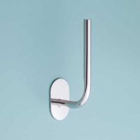 Spare Toilet Paper Holder Oval – Adhesive Mount – Polished