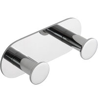 Doppelhaken Oval Basic – Selbstklebend, Polierter...