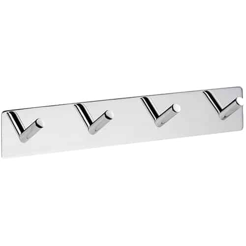 Hakenleiste mit 4 Handtuchhaken Basic glänzend