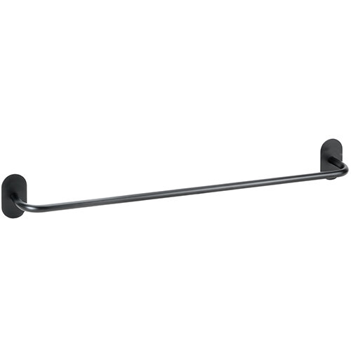 Ovaler Handtuchhalter 600 mm, Basic – Selbstklebend, Schwarz