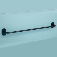 Ovaler Handtuchhalter 600 mm, Basic – Selbstklebend, Schwarz