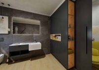 Toilettenbürstenhalter Basic – Selbstklebend, Schwarz