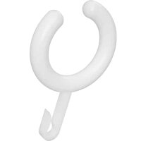 Plastic Hooks for Shower Curtains 12 pcs