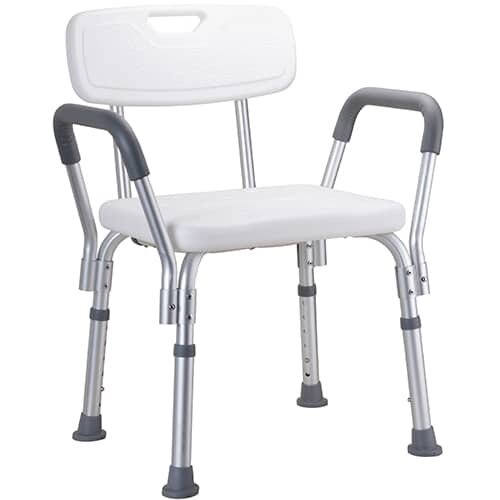 Shower Chair with Backrest and Armrests