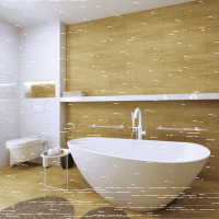 Shower Chair with Backrest and Armrests
