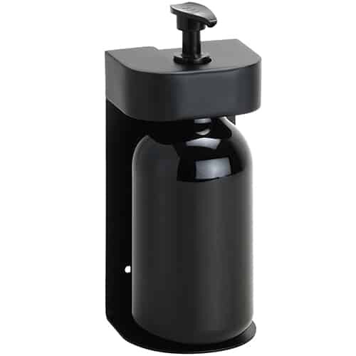 Holder for Soap Dispenser with Magnetic Lock 500 ml round, black