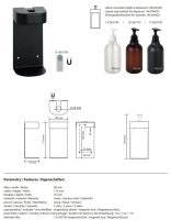 Holder for Soap Dispenser with Magnetic Lock 500 ml round, black