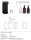 Holder for Soap Dispenser with Magnetic Lock 500 ml round, black