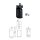 Holder for Soap Dispenser with Magnetic Lock 500 ml round, black