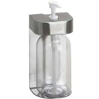 Soap Dispenser with Magnetic Lock 500 ml round, brushed