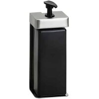 Soap Dispenser with Magnetic Lock 500 ml square, brushed