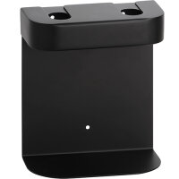 Double Holder - Soap Dispenser with Magnetic Lock for 2x500 ml round, black