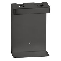 Doppelter Seifenspender mit Magnetverschluss 2 x 500 ml, eckig, schwarz