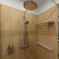 Triple Soap Dispenser with Magnetic Lock 3x500 ml square, polished