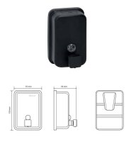 Soap Dispenser 500 ml stainless steel, black