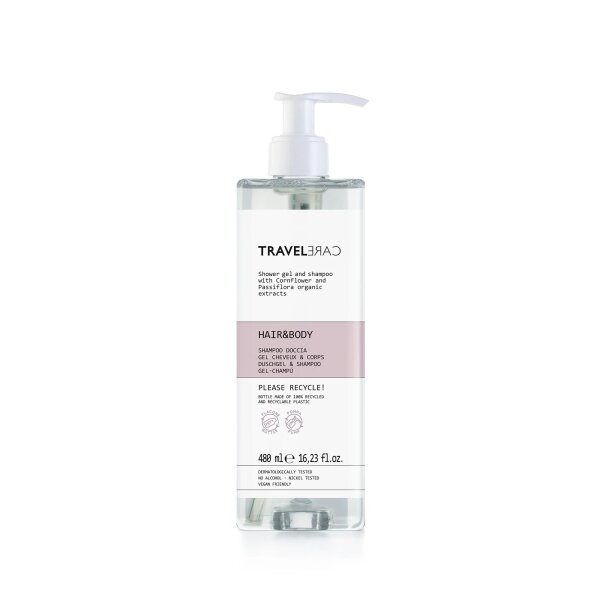 Travel Care Hair and Body, nachfüllbare Flasche, 480 ml