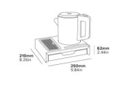 Corby Welcome Tray with Drawer and Hotel Kettle 0.6 l black