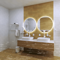White Hanger for Door, 3 hooks